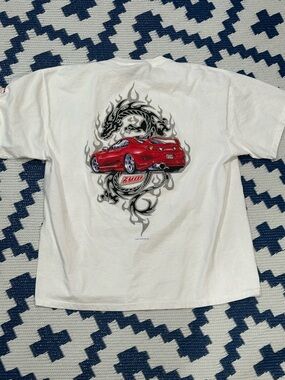 Vintage Car Racing Dragon Zum Speed Fast and Furious ODM T shirt Y2K Size XL